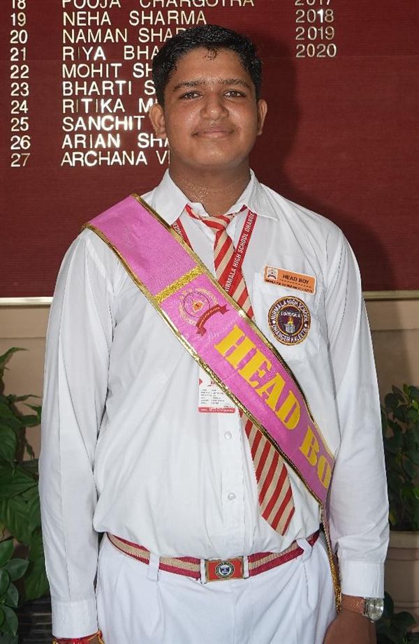 The school's Head Boy