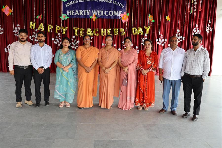 Staff members on Teachers' Day